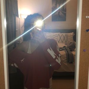 a pink brand sweatshirt